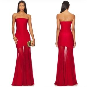 Deme by Gabriella Dahlia Gown in Maroon